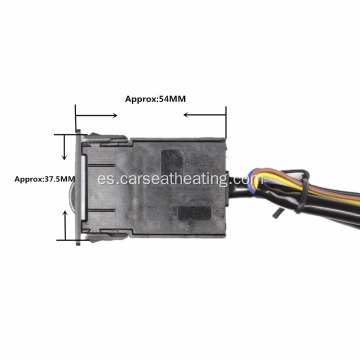 fibra de carbono del calentador del asiento de carro del interruptor de dial dual